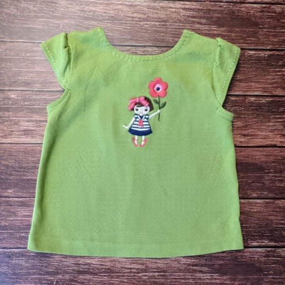 Gymboree Girl With Flower Shirt - Picture 1 of 5